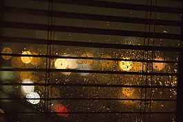 雨,窗口,夜