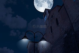 夜,luna,天空