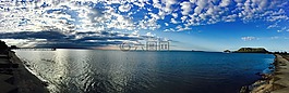 海灘,海,天空