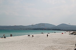 海灘,撒丁島,意大利