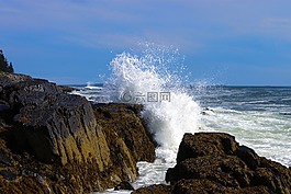 海洋噴霧,海洋,巖