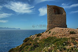 塔,廢墟,achitecture