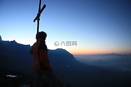 日出,天空,morgenstimmung
