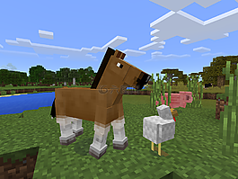 minecraft,游戲,馬