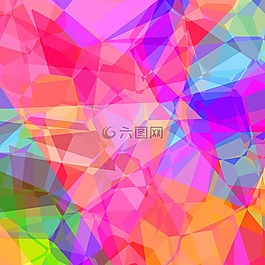 多彩,抽象,多邊形
