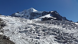 冰川,裂隙,雪圓頂