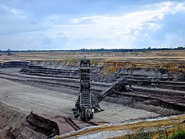 挖掘机,garzweiler,褐煤