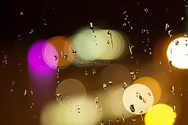 雨,滴,反射