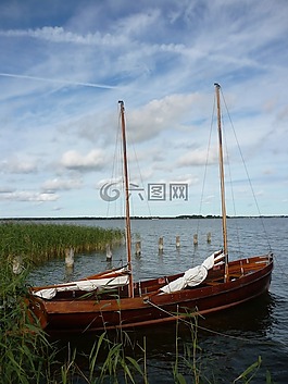 帆船,bodden,波罗的海