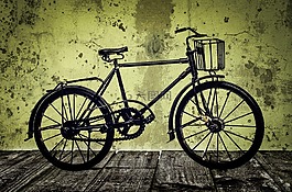 老,自行車(chē),街