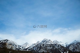 山,高原,云