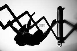 陰影,剪影,男子