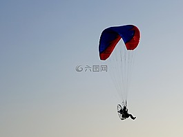 天空,滑翔傘,一個(gè)極端