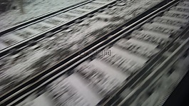火車,途徑,雪