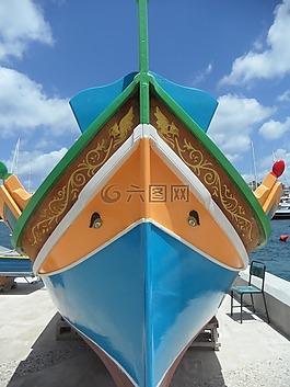 luzzu,引导,渔船
