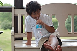 男孩,兒童,喝
