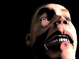 臉,肖像,關(guān)閉了