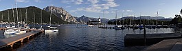 traunsee,湖,格蒙登