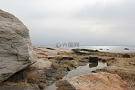 自然,冬天,灣島