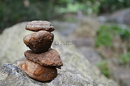 石,巖,河