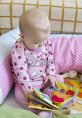 嬰兒,尋找,閱讀