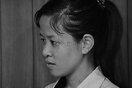 越南,女子,餐廳