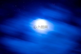 月球,藍(lán)色,天空