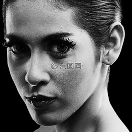 婦女,臉,肖像