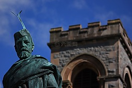 塔,天空,藍(lán)色