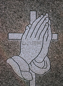 雕刻,祈祷,手