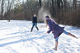 打雪仗,雪,冬天