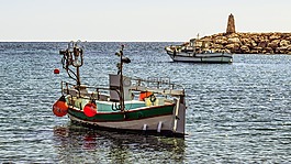 船,海港,釣魚住所