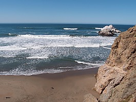 海洋,山,海