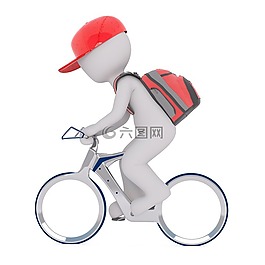 信使,背包,自行車