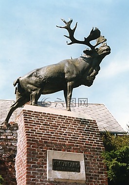 紀念碑,鹿,monchy-le-勇敢