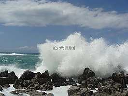 部分,海,海灘