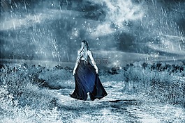 冬天,女子,魔術