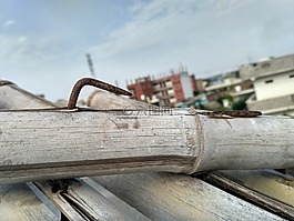 木材,銹,天空