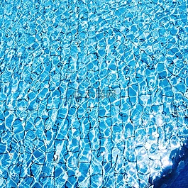 泳池,夏,水