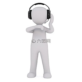 头戴耳机,音乐,工作