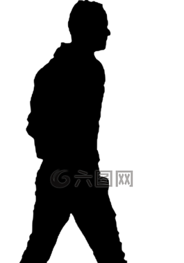 男子,走,街