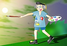 人,男子,男