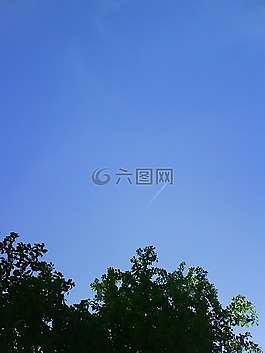 天空,藍色,白