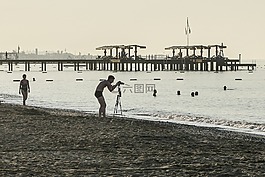 攝影師,海,圖片