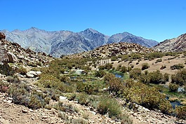 山,智利,谷