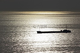 船,劃船,海