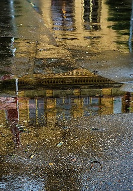 鏡像,道路,水