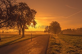 景區(qū),路,日出