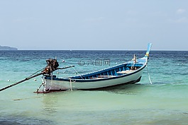 海,岸,船