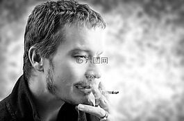煙,年輕,人類